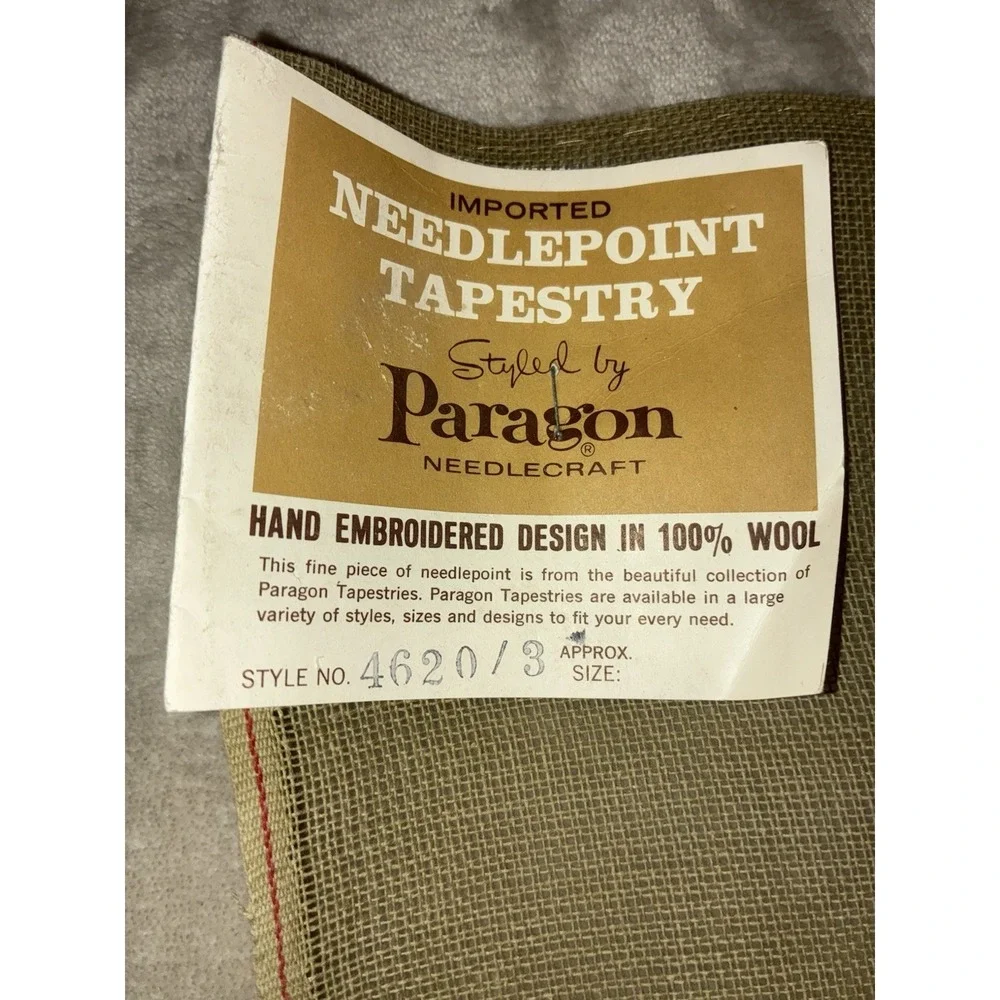 Paragon Needlepoint Tapestry Preworked Praying‎ Boy Girl Bedtime Prayer Vtg NEW
